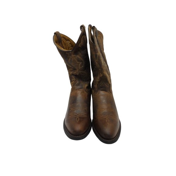 Laredo Men's 10" Birchwood Round Toe Cowboy Western Boots 68452 Brown Size 9EW - Picture 2 of 8